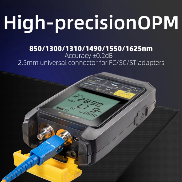 Medidor De Potencia De Fibra Óptica Signalfire 4 En 1