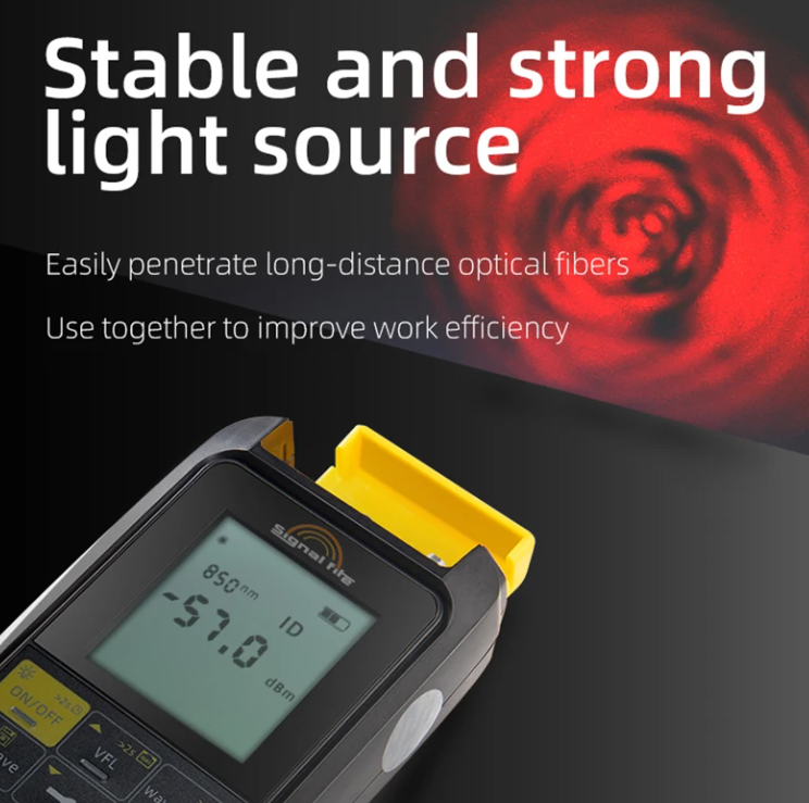 Medidor De Potencia De Fibra Óptica Signalfire 4 En 1