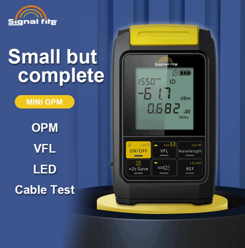 Medidor De Potencia De Fibra Óptica Signalfire 4 En 1