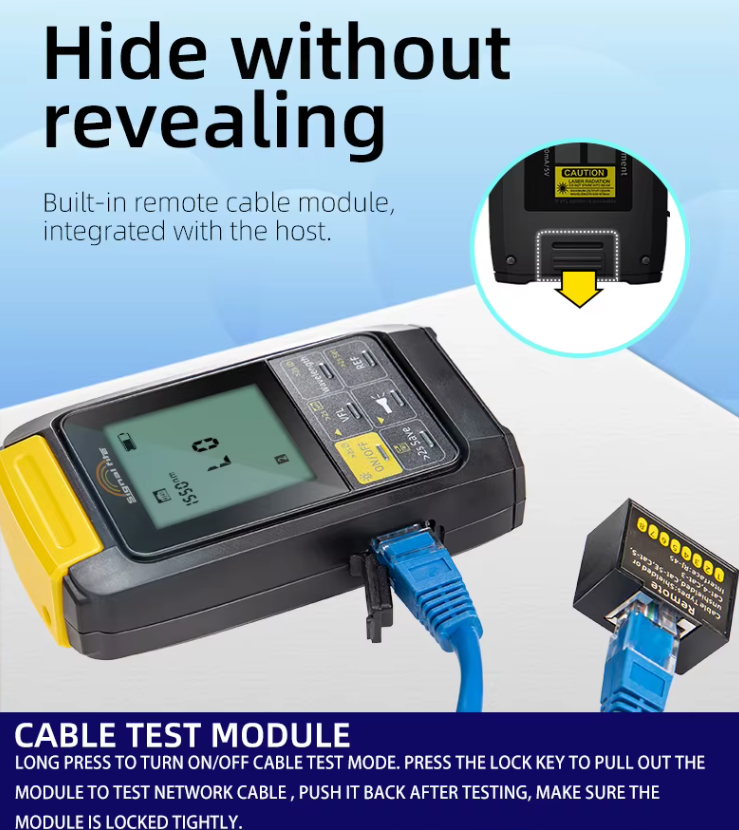 Medidor De Potencia De Fibra Óptica Signalfire 4 En 1