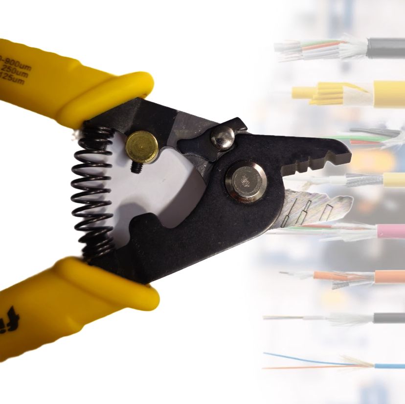 Pinzas Pelacable de Fibra Óptica Tres Pasos